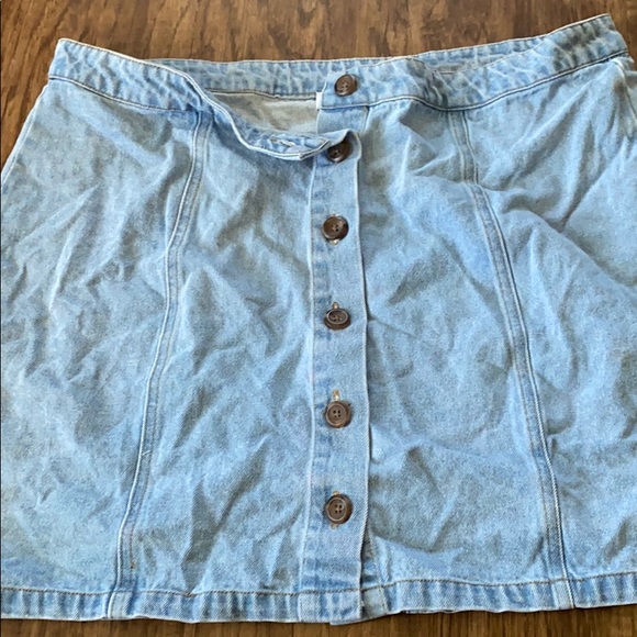 Cute, stylish, Jean, button-down skirt! - Picture 2 of 3